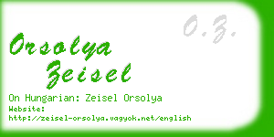 orsolya zeisel business card